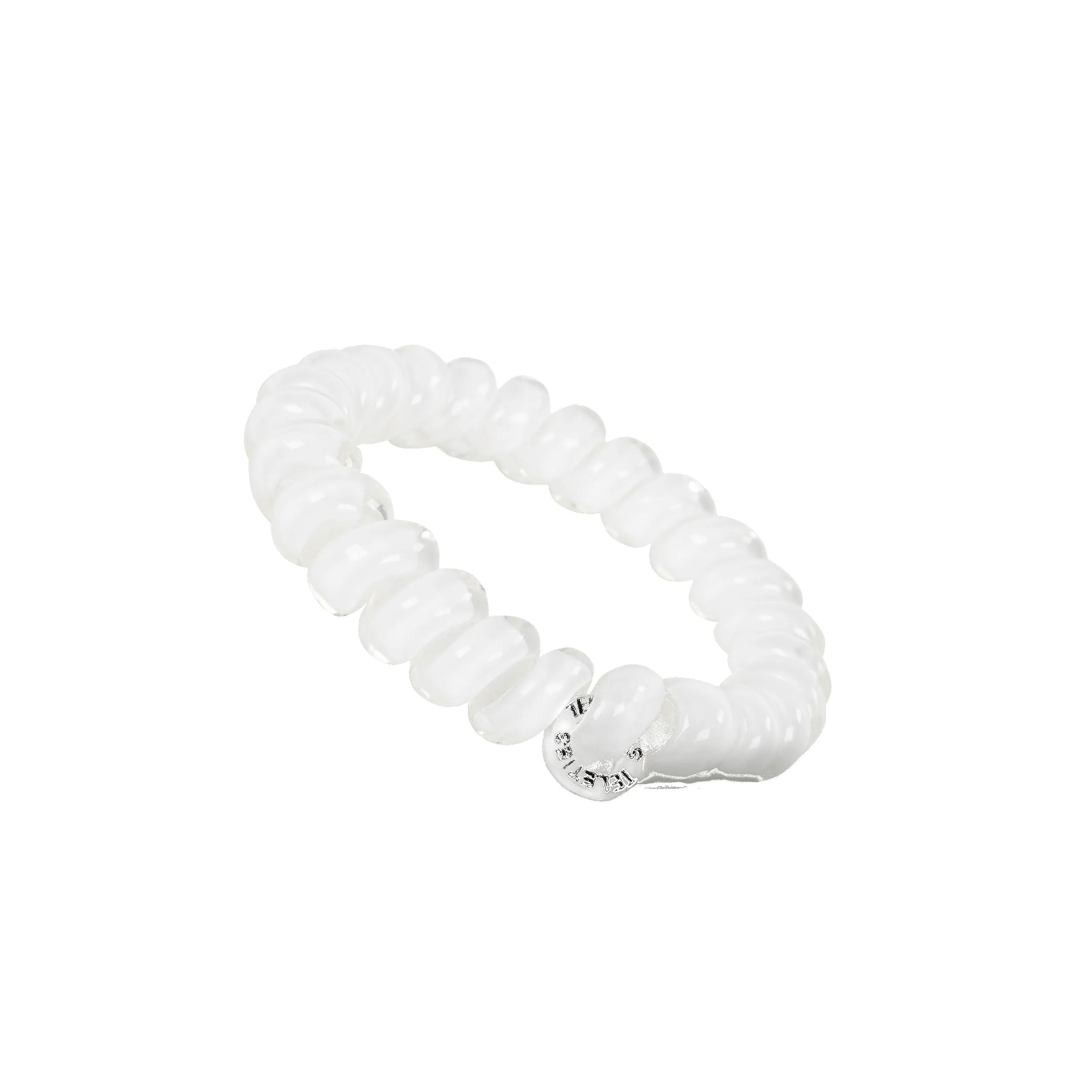 Coconut White Large Hair Ties sold by TELETIES product image thumbnail 2