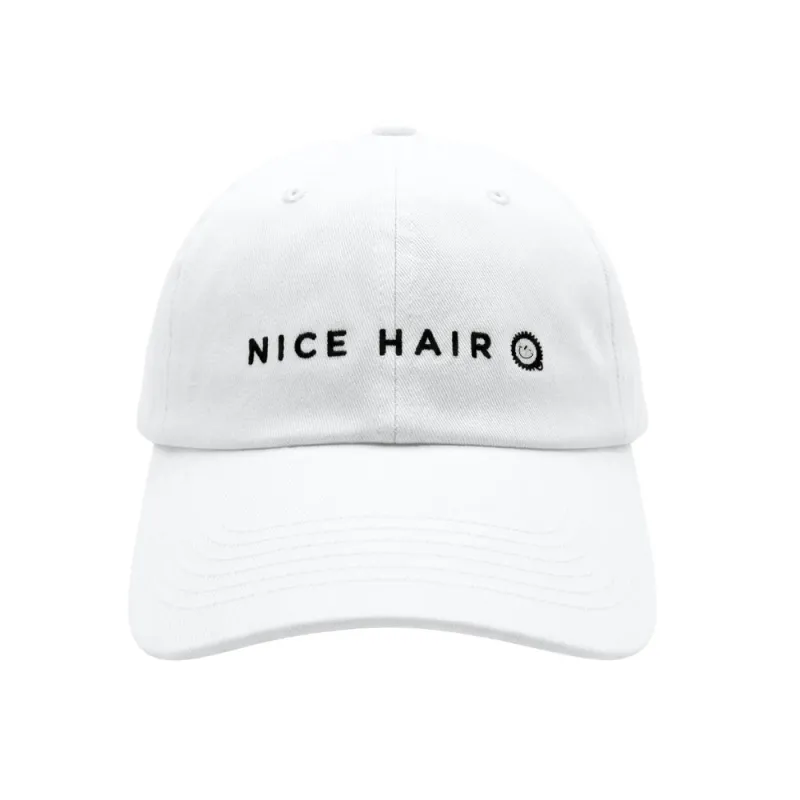 Nice Hair Ball Cap - White made by TELETIES