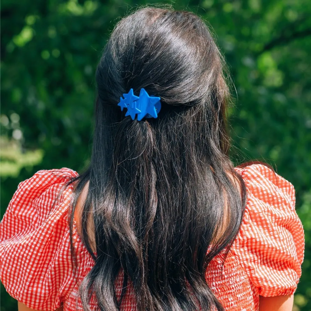 Blue Shooting Star Tiny Flat Hair Clip sold by TELETIES product image thumbnail 3