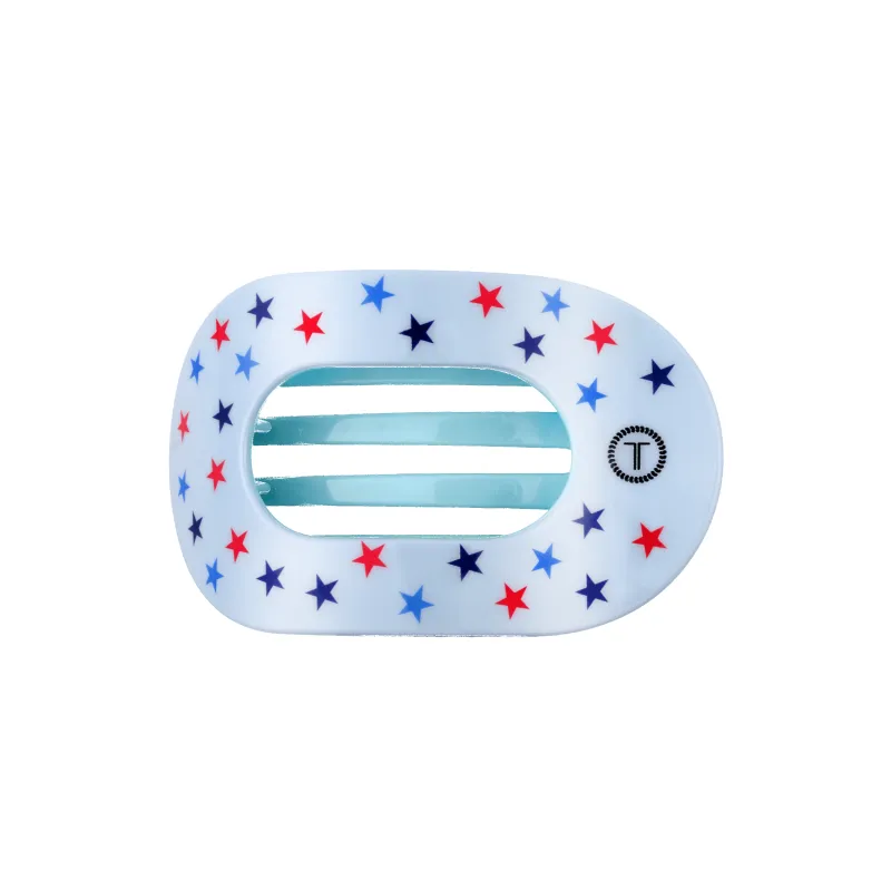 United We Sparkle Medium Flat Round Hair Clip made by TELETIES
