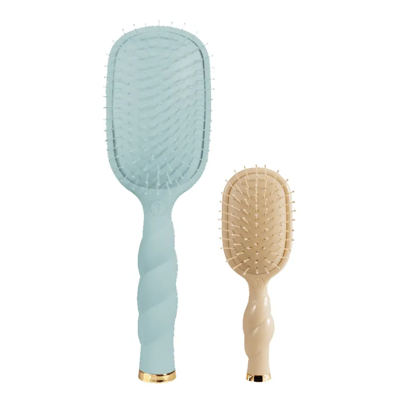 Detangler Hair Brush for Medium Hair Bundle made by TELETIES