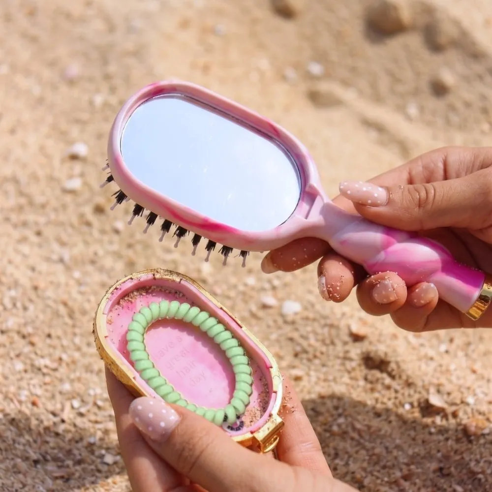 Mini Boar Bristle Hair Brush - Pinch Me! sold by TELETIES product image thumbnail 5