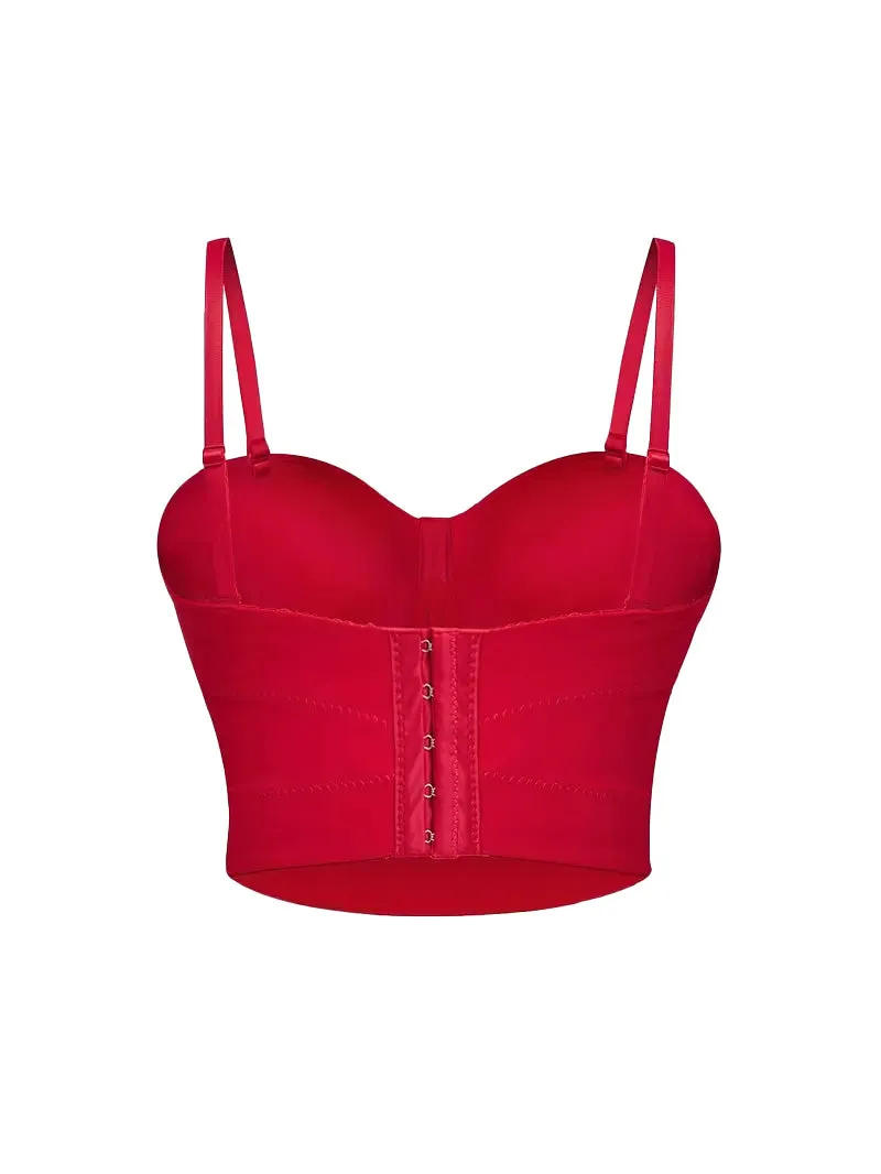 1970s Slip Crystal Cropped Bustier Top sold by Retro Stage product image thumbnail 2