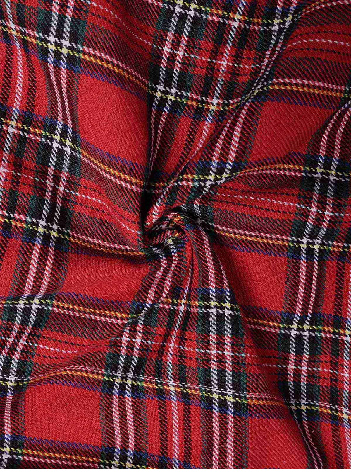 Black 1940s Bowknot Plaid Patchwork Lapel Dress sold by Retro Stage product image thumbnail 5