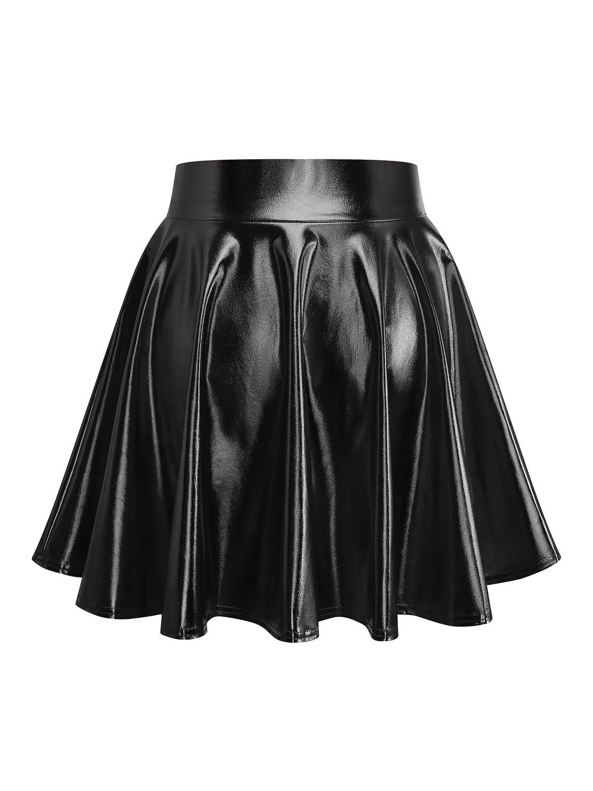 1970s Solid Disco Metallic Pleated Skirt sold by Retro Stage product image thumbnail 2