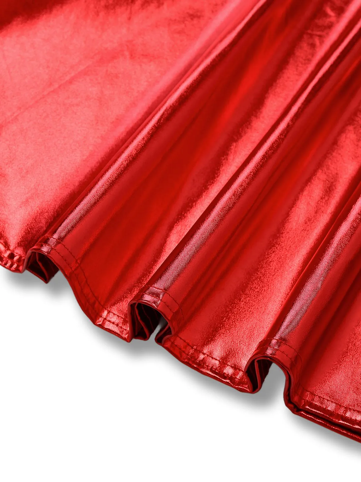 1970s Solid Disco Metallic Pleated Skirt sold by Retro Stage product image thumbnail 5