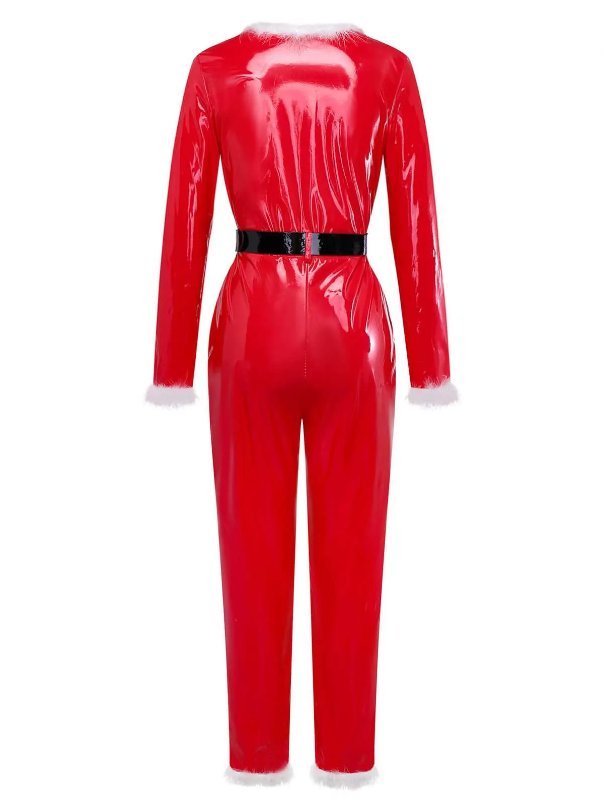 1970s Christmas Santa Claus Costume Latex Jumpsuit sold by Retro Stage product image thumbnail 3