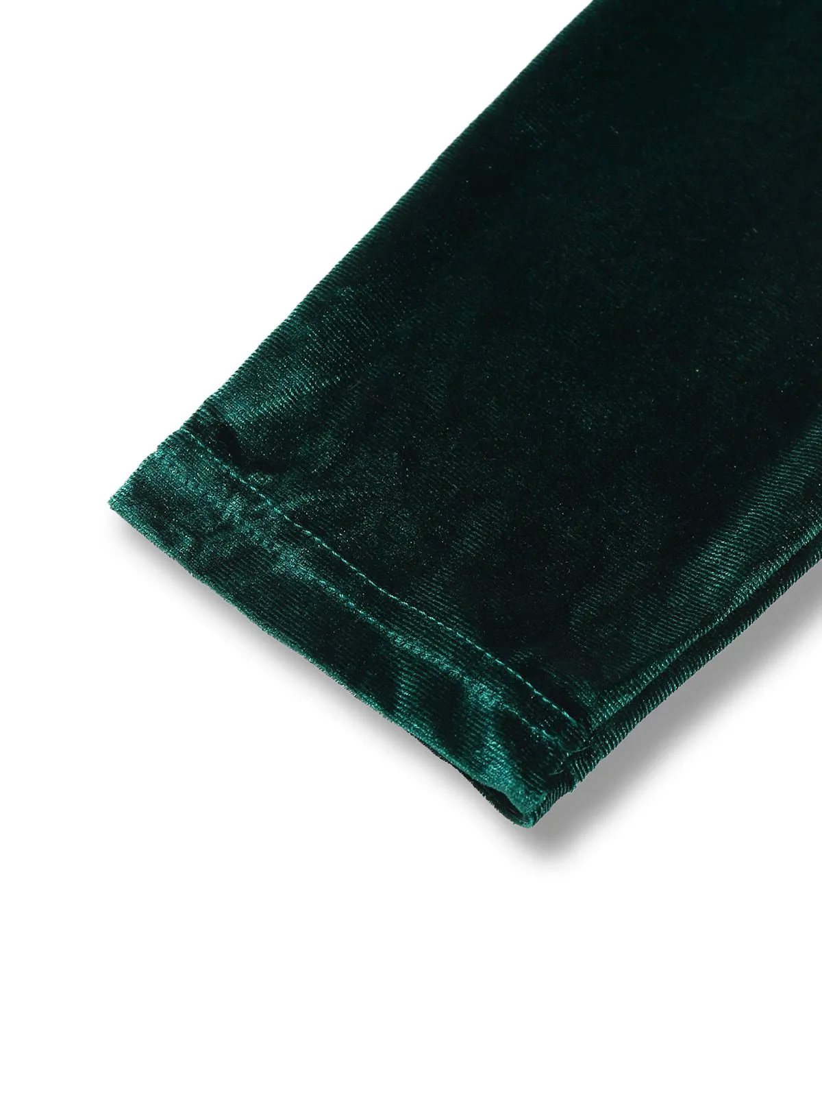 Green 1960s Velvet Ruched Long Sleeve Bodycon Dress sold by Retro Stage product image thumbnail 4