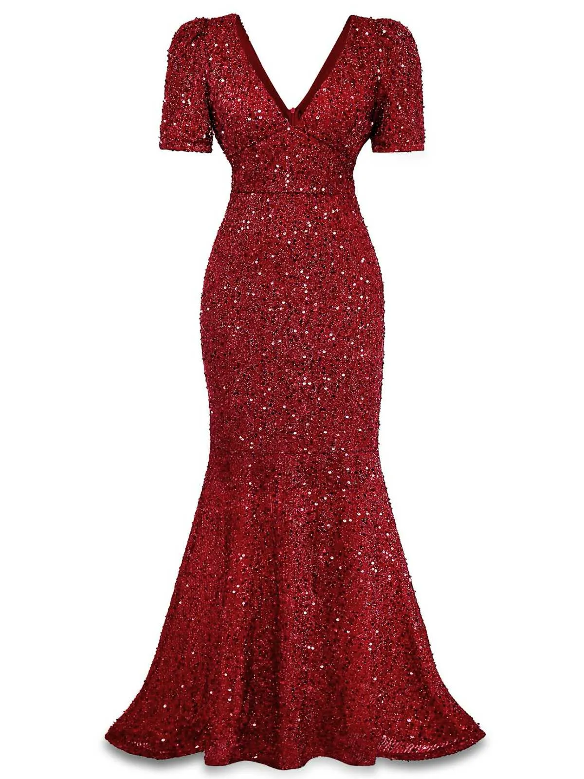 1930s Sequin Bow Maxi Mermaid Dress sold by Retro Stage product image thumbnail 2
