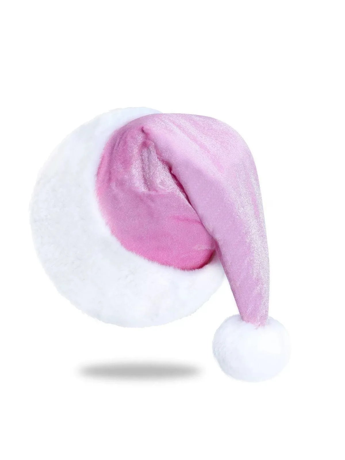 Christmas Solid Velvet Faux Fur Trim Hat sold by Retro Stage product image thumbnail 3