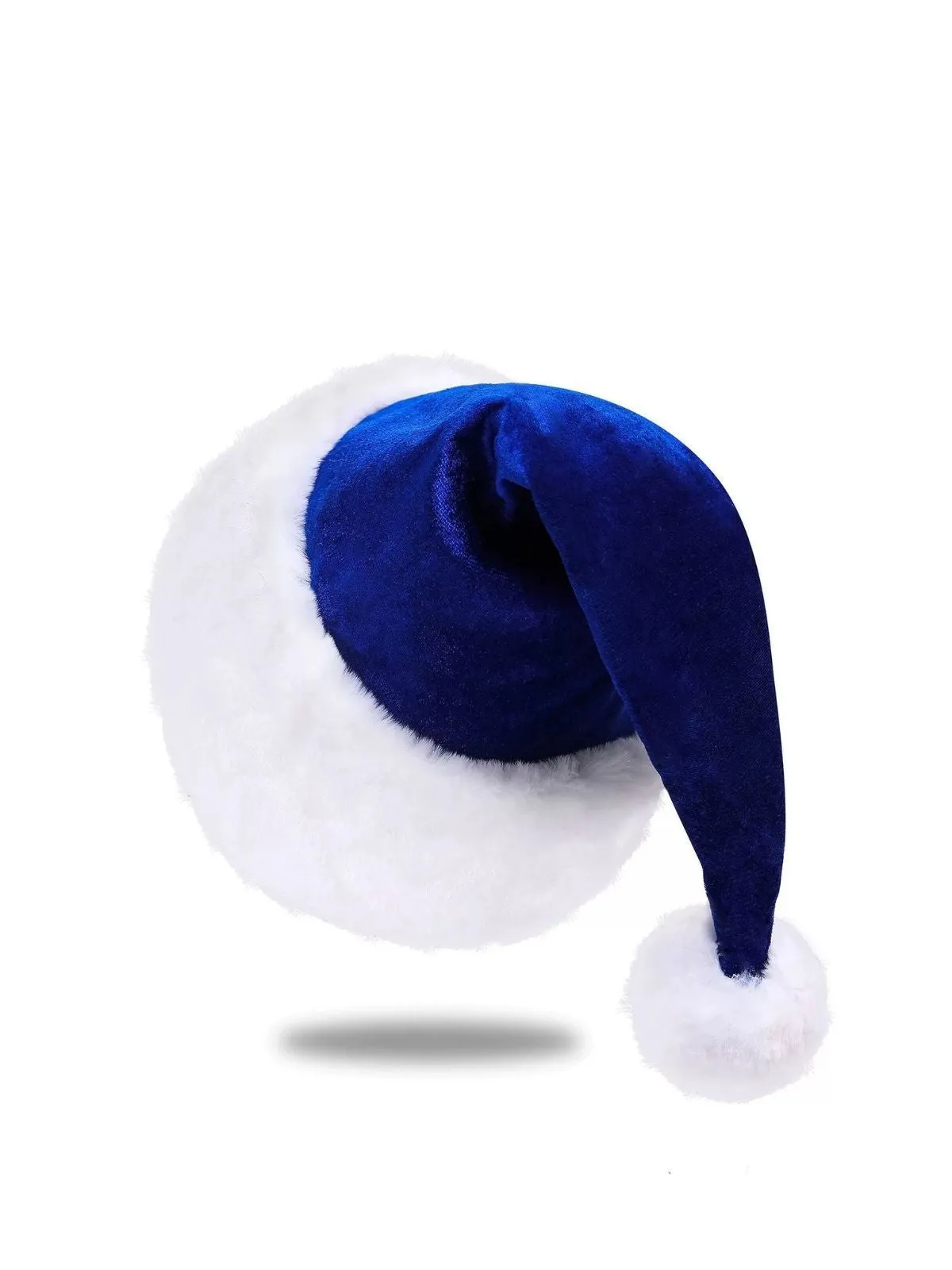 Christmas Solid Velvet Faux Fur Trim Hat sold by Retro Stage product image thumbnail 4