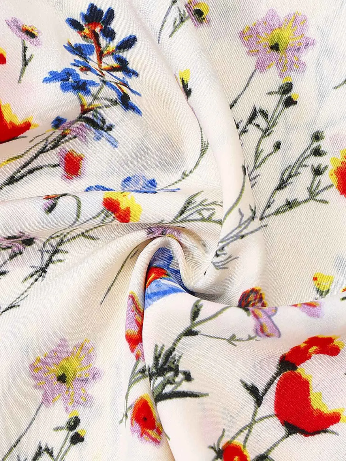 Beige 1950s Halter Floral Backless Jumpsuit sold by Retro Stage product image thumbnail 5