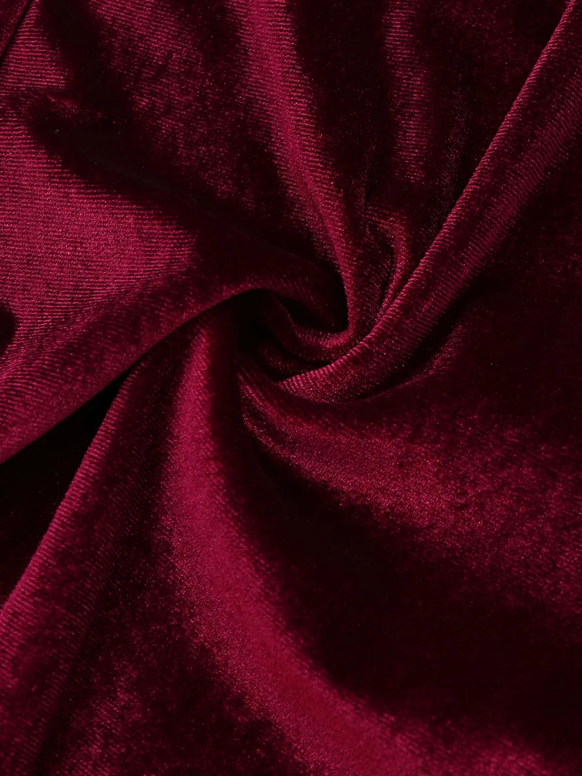 1970s Velvet Deep V-Neck Long Sleeve Jumpsuit sold by Retro Stage product image thumbnail 5