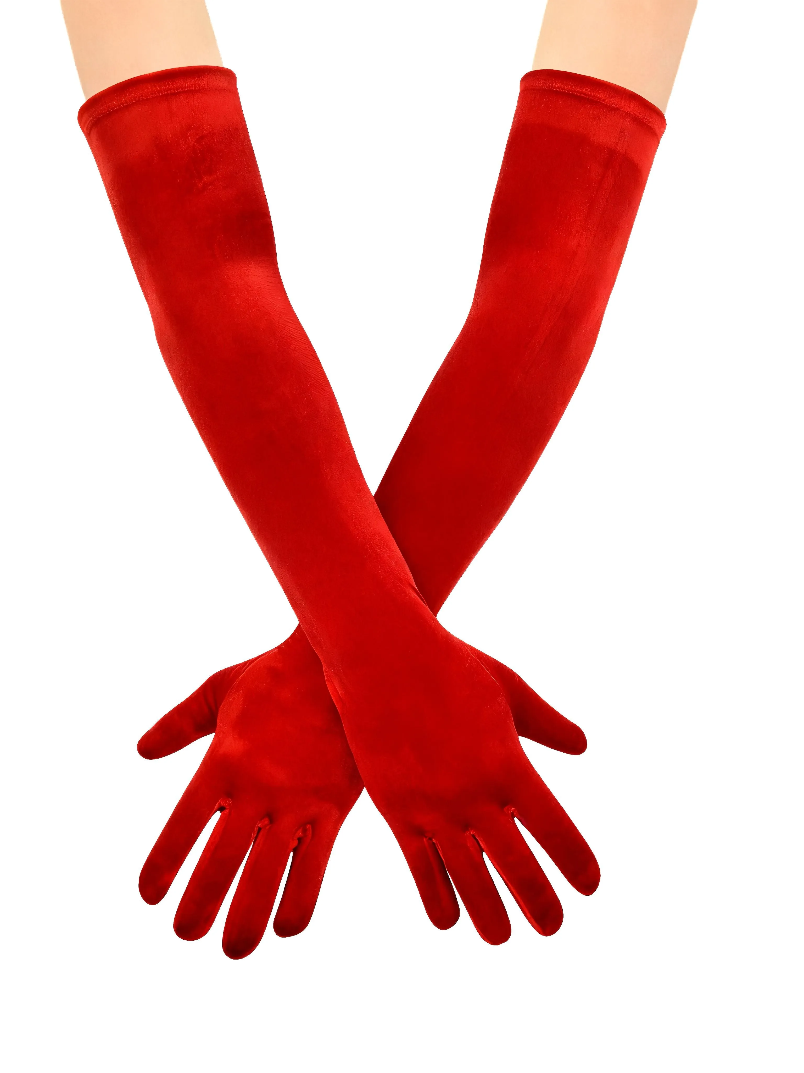 Vintage Solid Thick Velvet Long Gloves sold by Retro Stage product image thumbnail 3