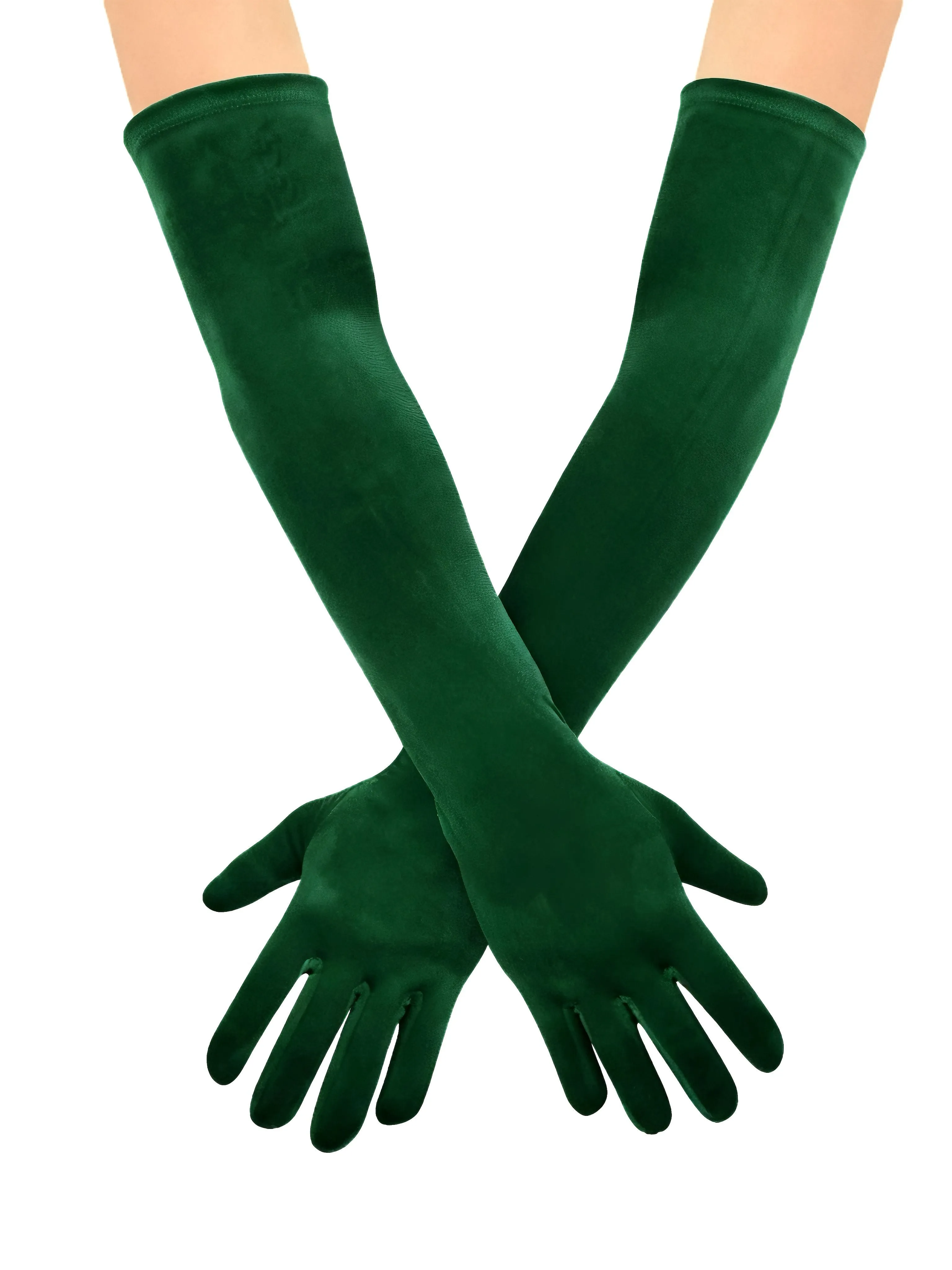 Vintage Solid Thick Velvet Long Gloves sold by Retro Stage