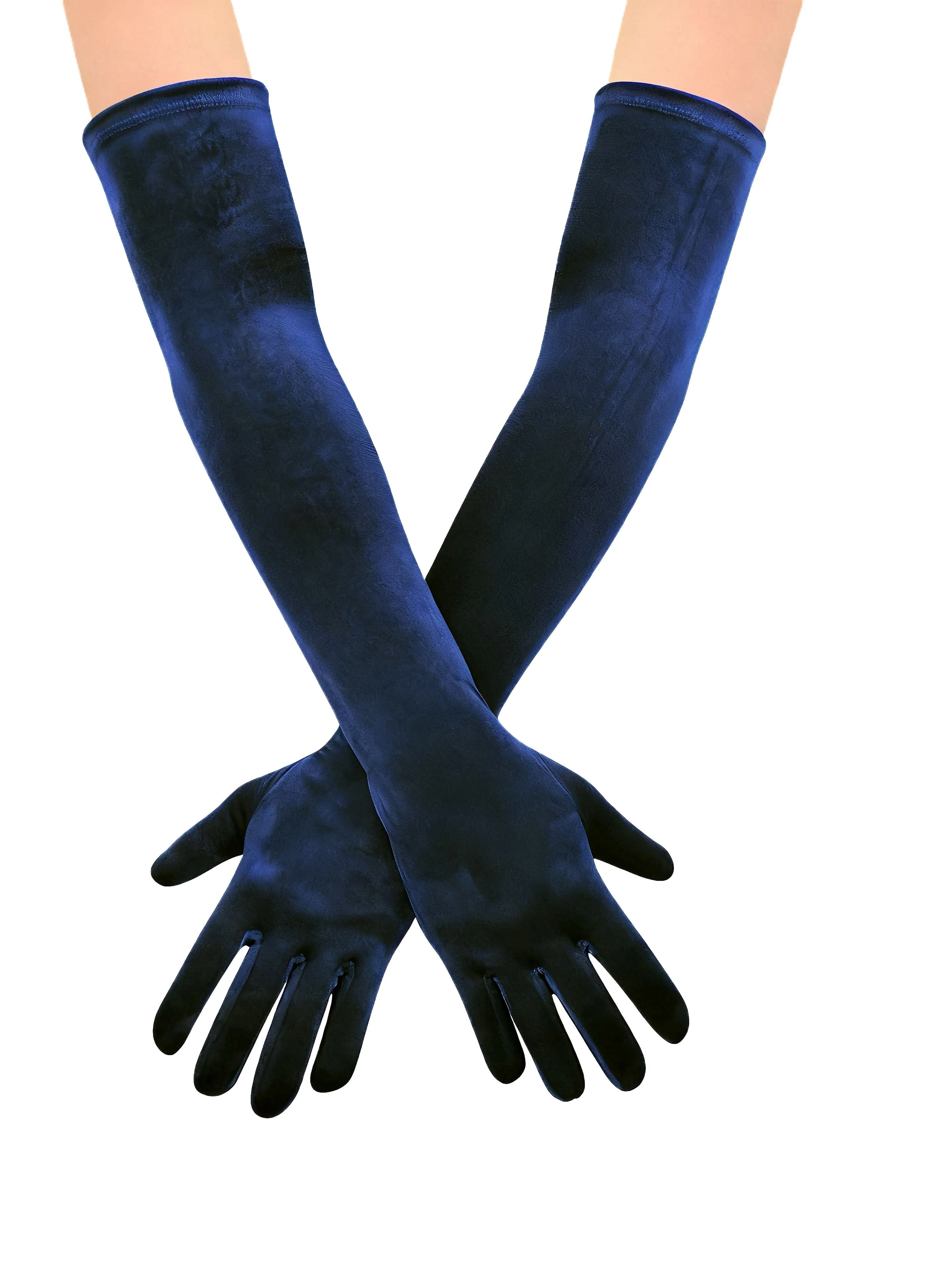 Vintage Solid Thick Velvet Long Gloves sold by Retro Stage product image thumbnail 4