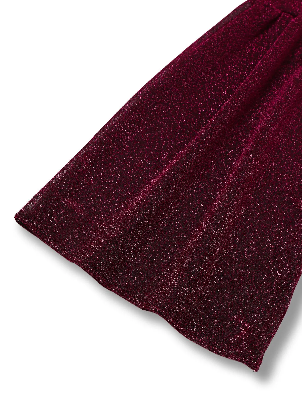 Purple 1970s Sheer Glitter Disco Halter Jumpsuit sold by Retro Stage product image thumbnail 3