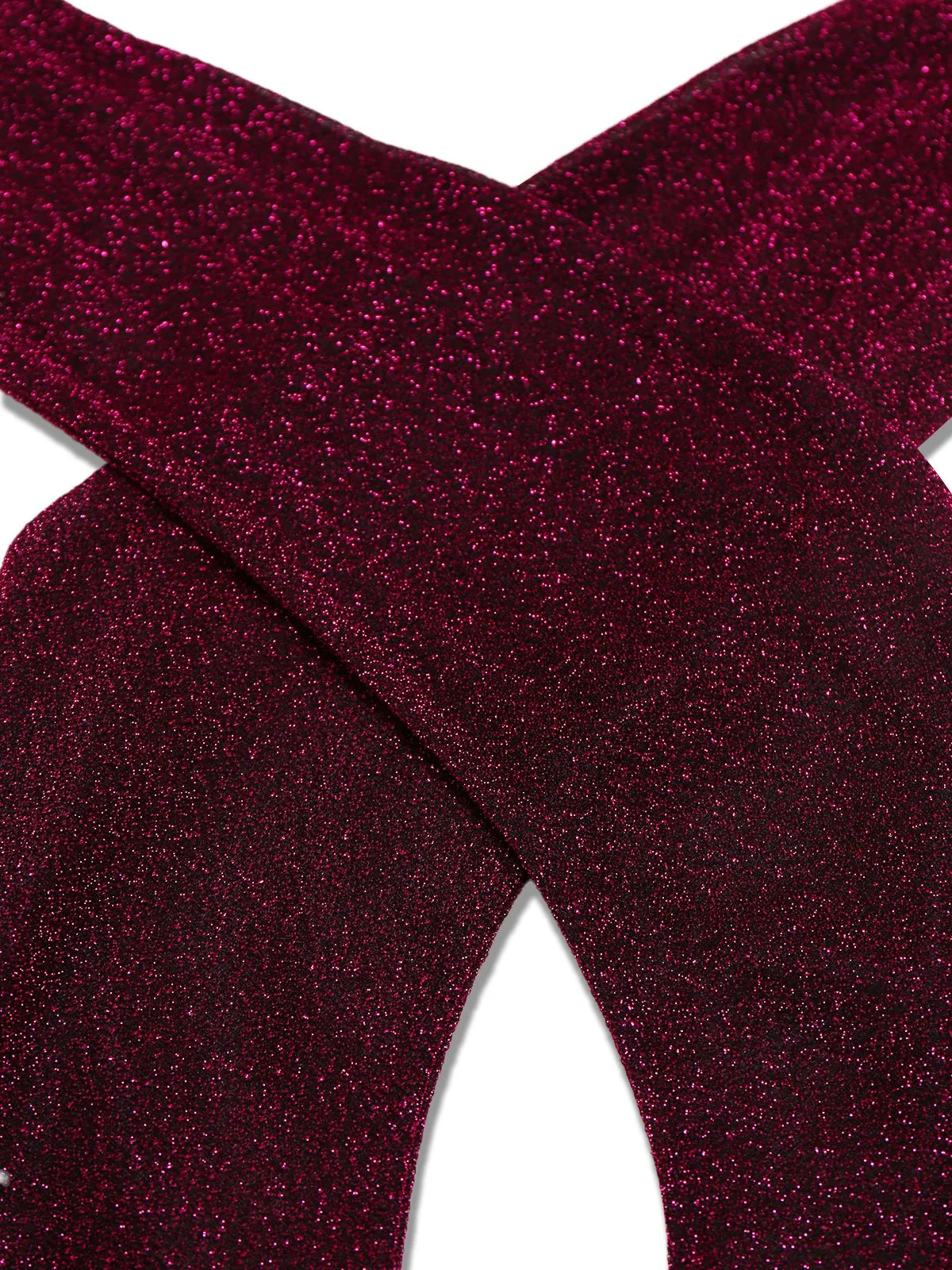 Purple 1970s Sheer Glitter Disco Halter Jumpsuit sold by Retro Stage product image thumbnail 5