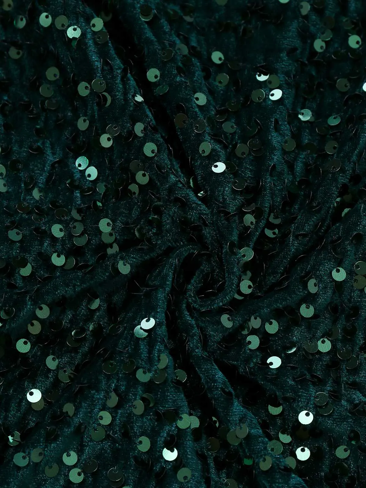 Green 1960s Off-Shoulder Sequined Feather Bodycon Dress sold by Retro Stage product image thumbnail 5