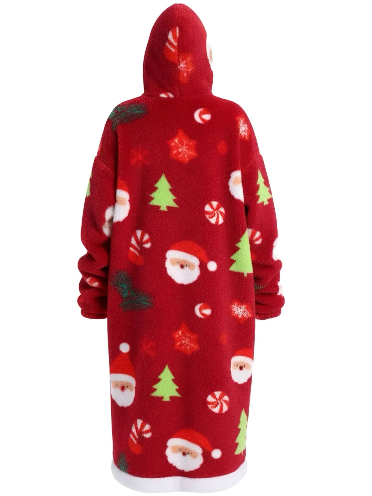 1970s Christmas Santa Wearable Blanket Hoodie Lougewear sold by Retro Stage product image thumbnail 2
