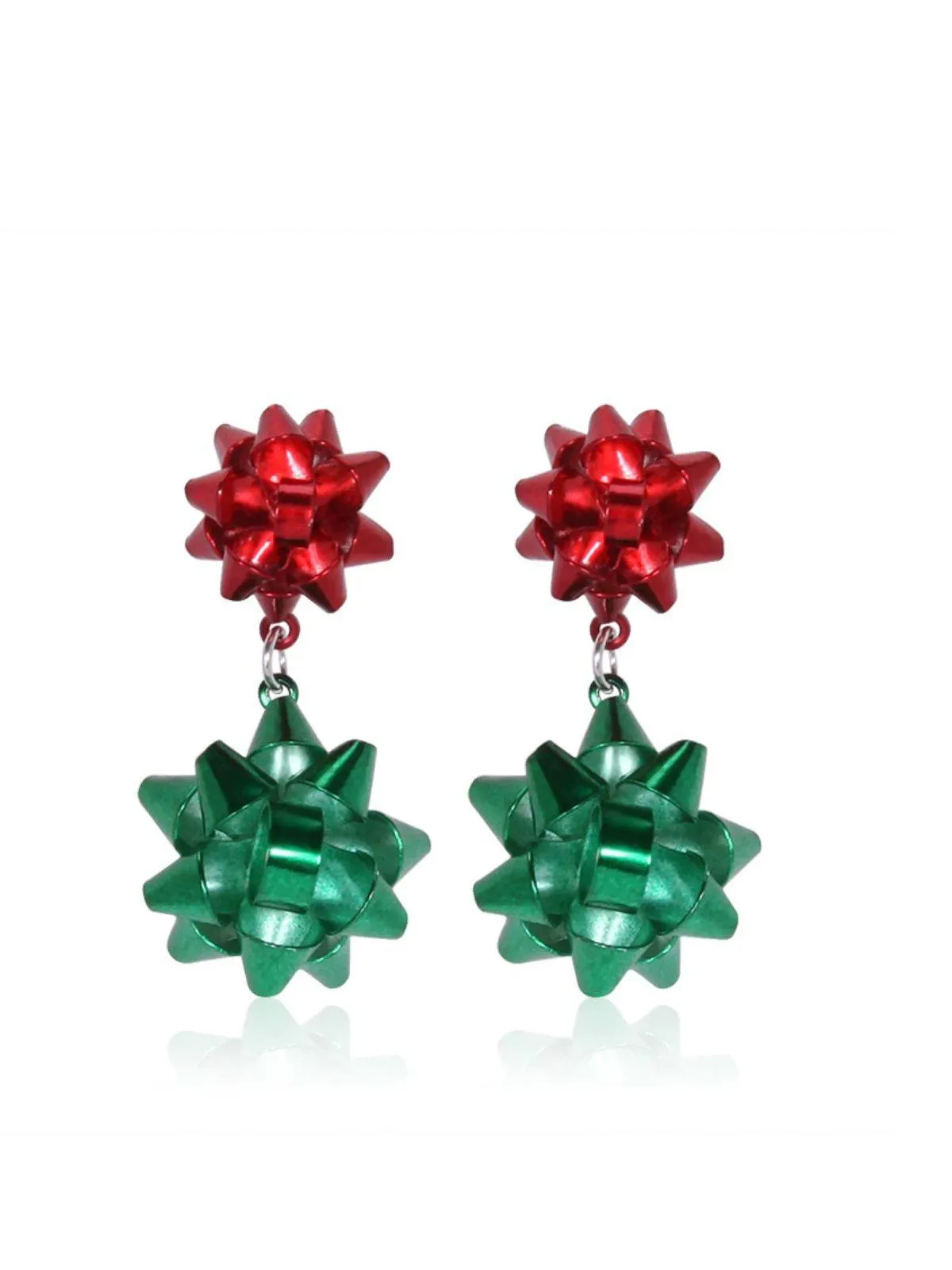 Christmas Colorful Tree Tassel Earrings sold by Retro Stage product image thumbnail 2