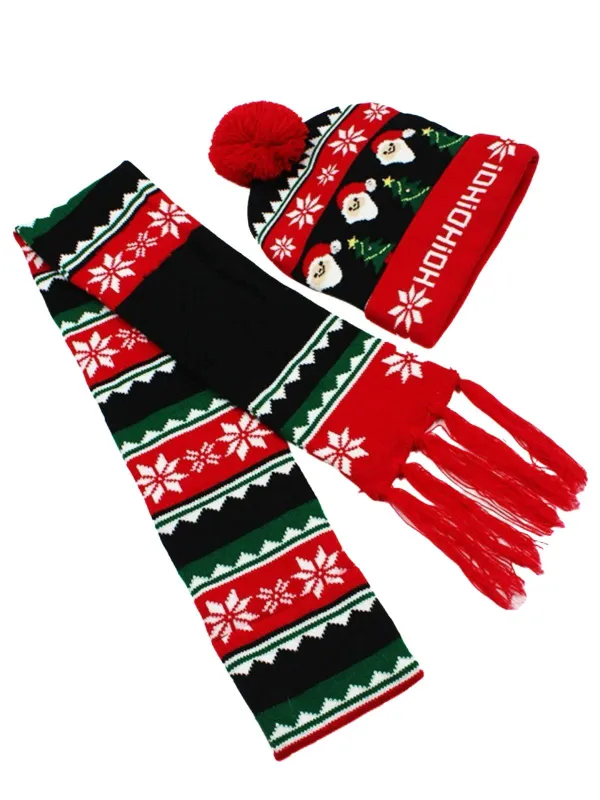 Christmas Knit Hat & Scarf Set sold by Retro Stage
