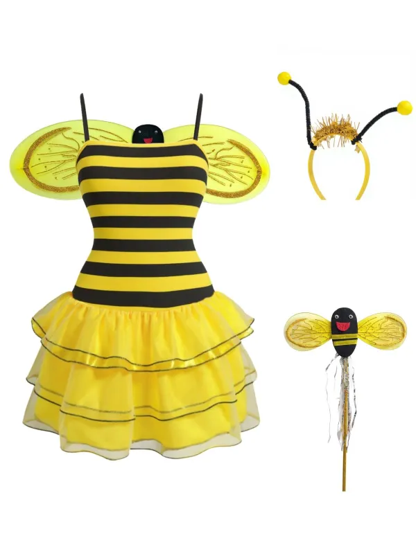 Yellow 1960s Bee Cosplay Costume Set sold by Retro Stage
