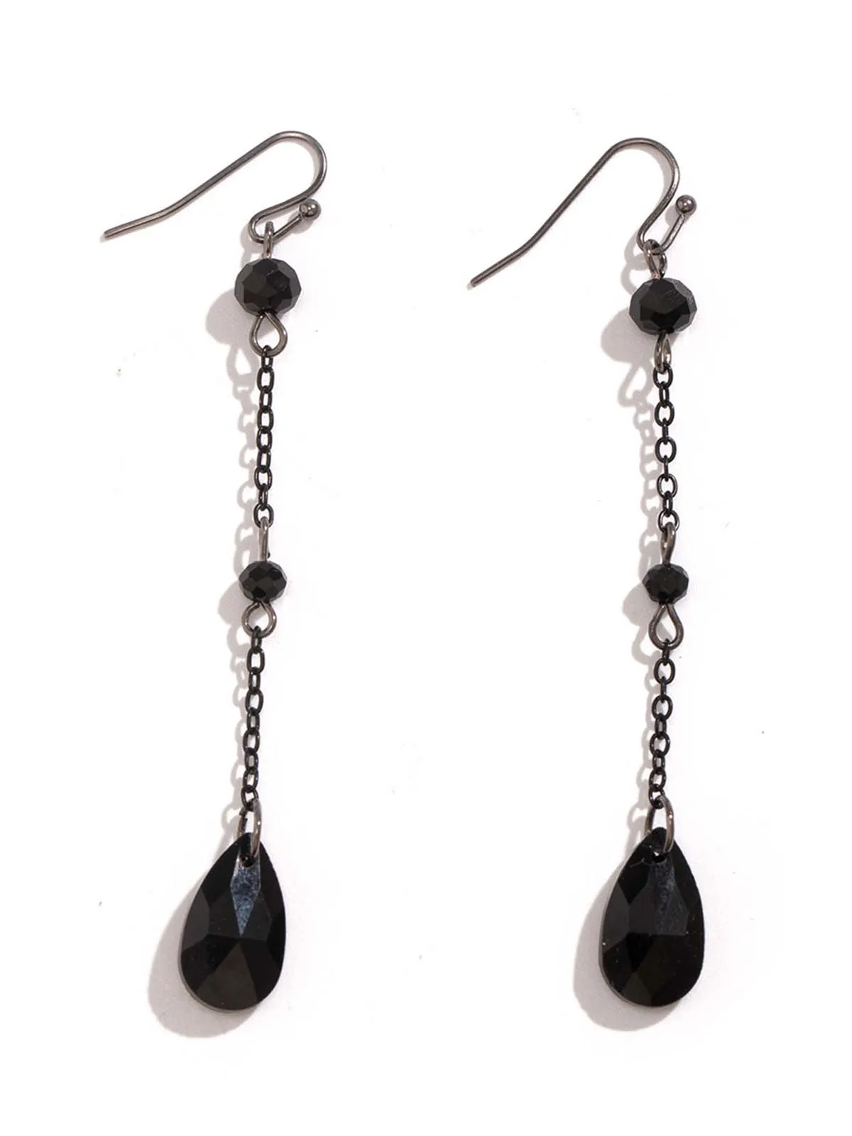 Vintage Teardrop Chain Punk Earrings & Necklace sold by Retro Stage product image thumbnail 3