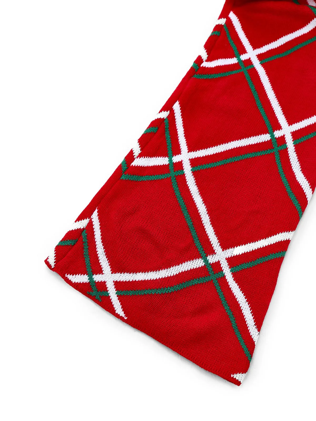 1960s Bow Christmas Plaid Patchwork Jumpsuit sold by Retro Stage product image thumbnail 4