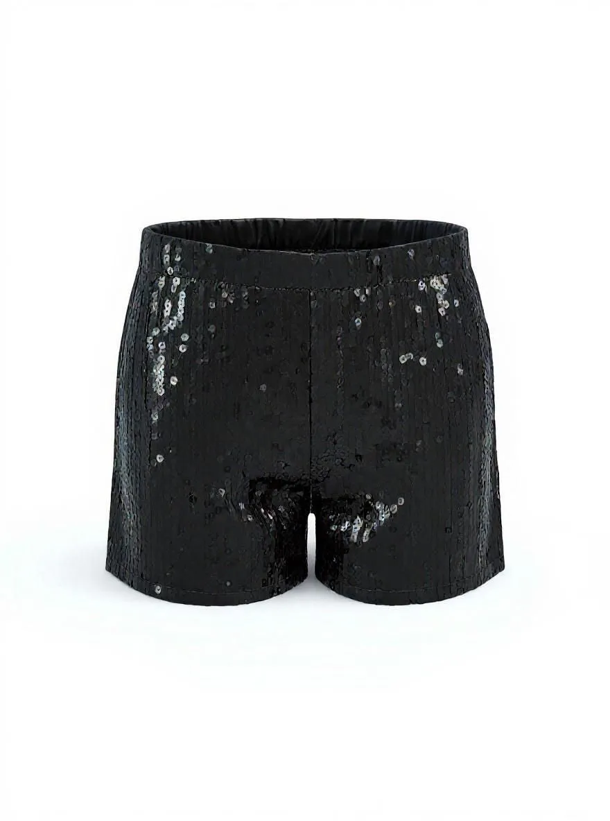 1970s Metallic Sequined Disco Shorts sold by Retro Stage product image thumbnail 3