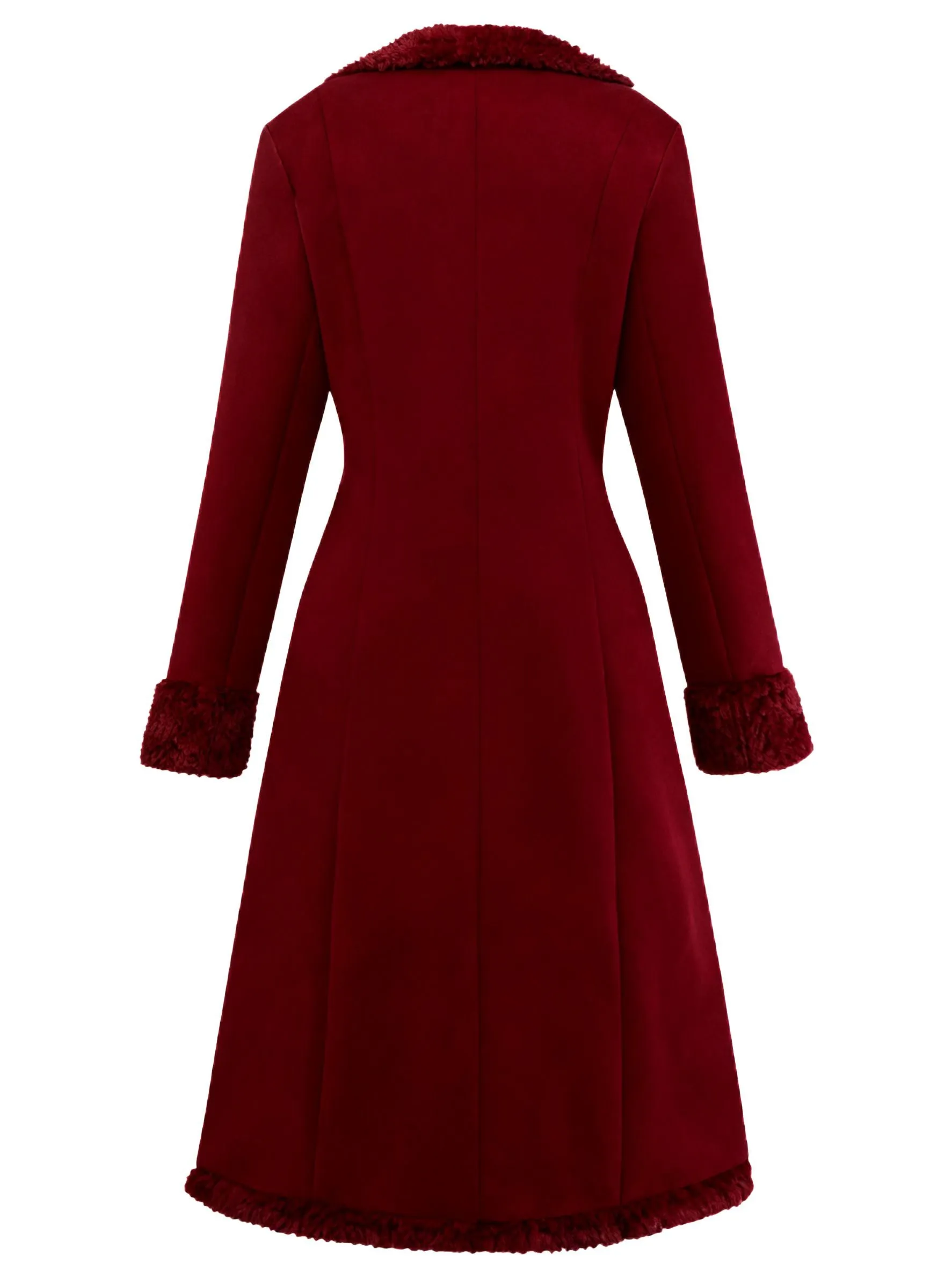 1930s Solid Lapel Button Suedette Mid-Length Coat sold by Retro Stage product image thumbnail 3