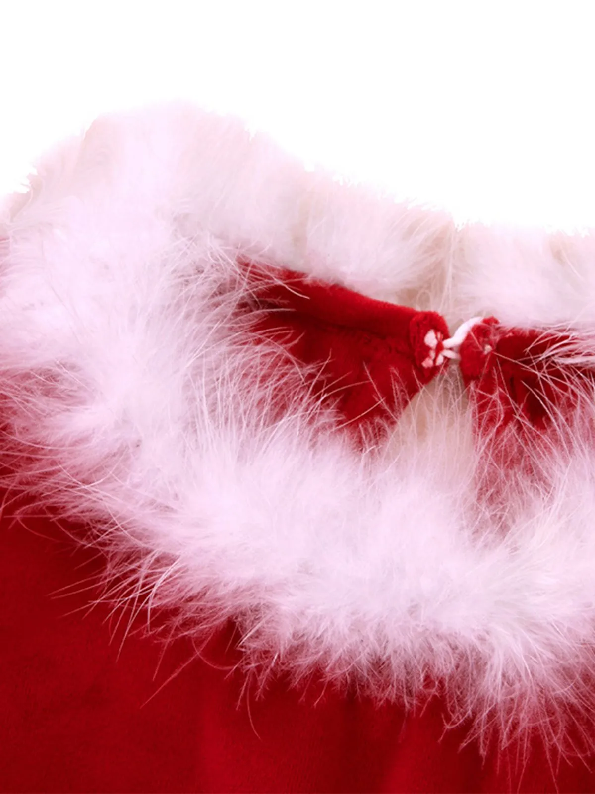 Red 1960s Velvet Mesh Patchwork Belted Dress sold by Retro Stage product image thumbnail 5