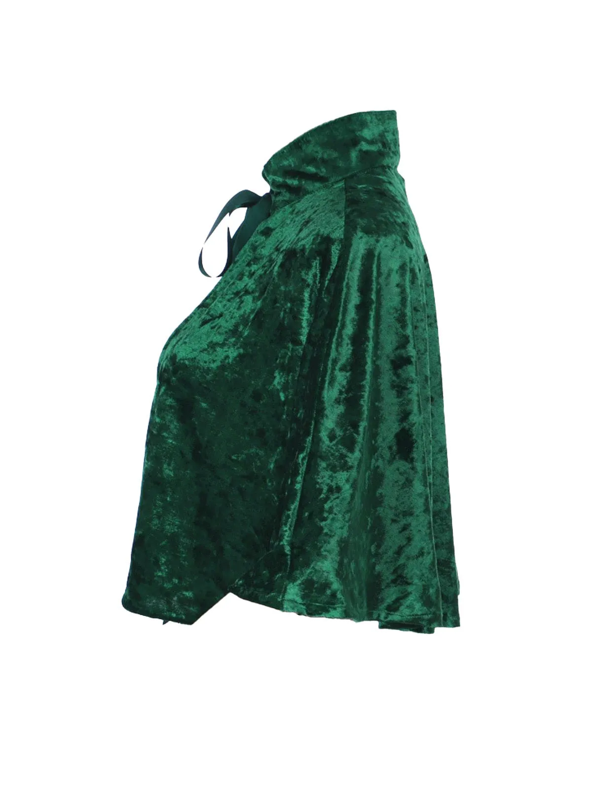 1930s Velvet Medieval Lace-Up Halloween Cape sold by Retro Stage product image thumbnail 2