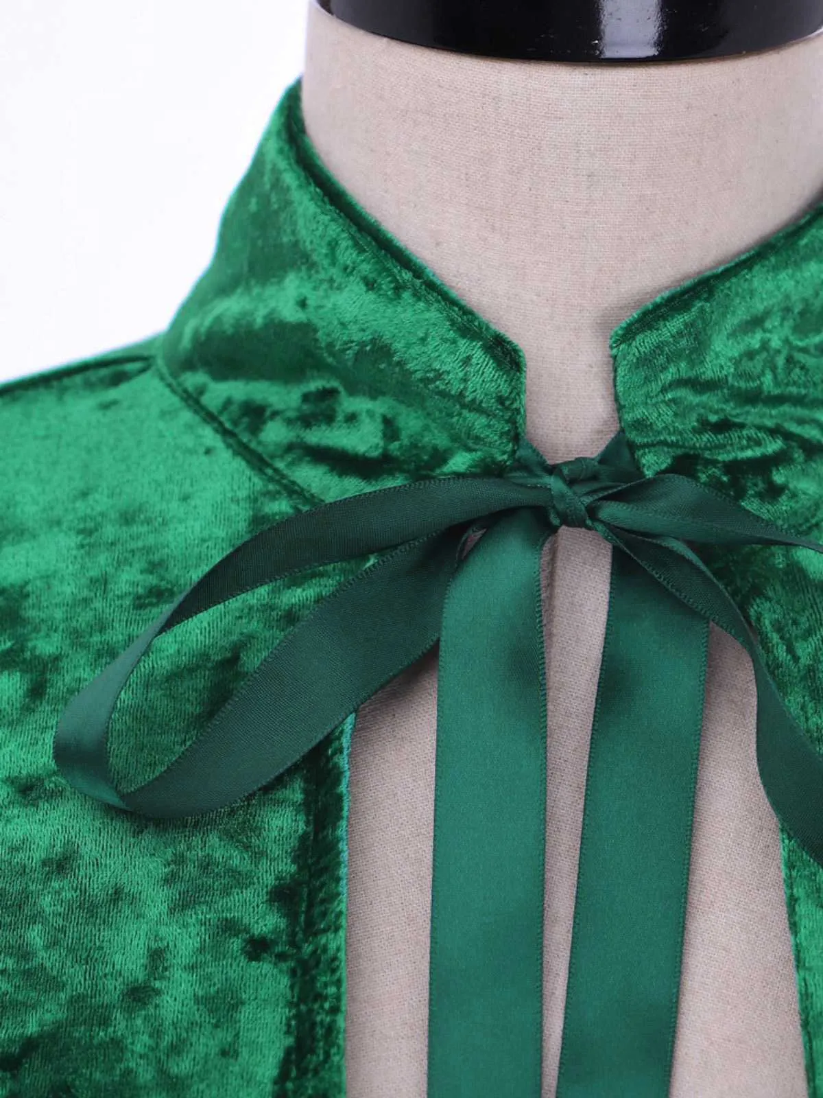 1930s Velvet Medieval Lace-Up Halloween Cape sold by Retro Stage product image thumbnail 4