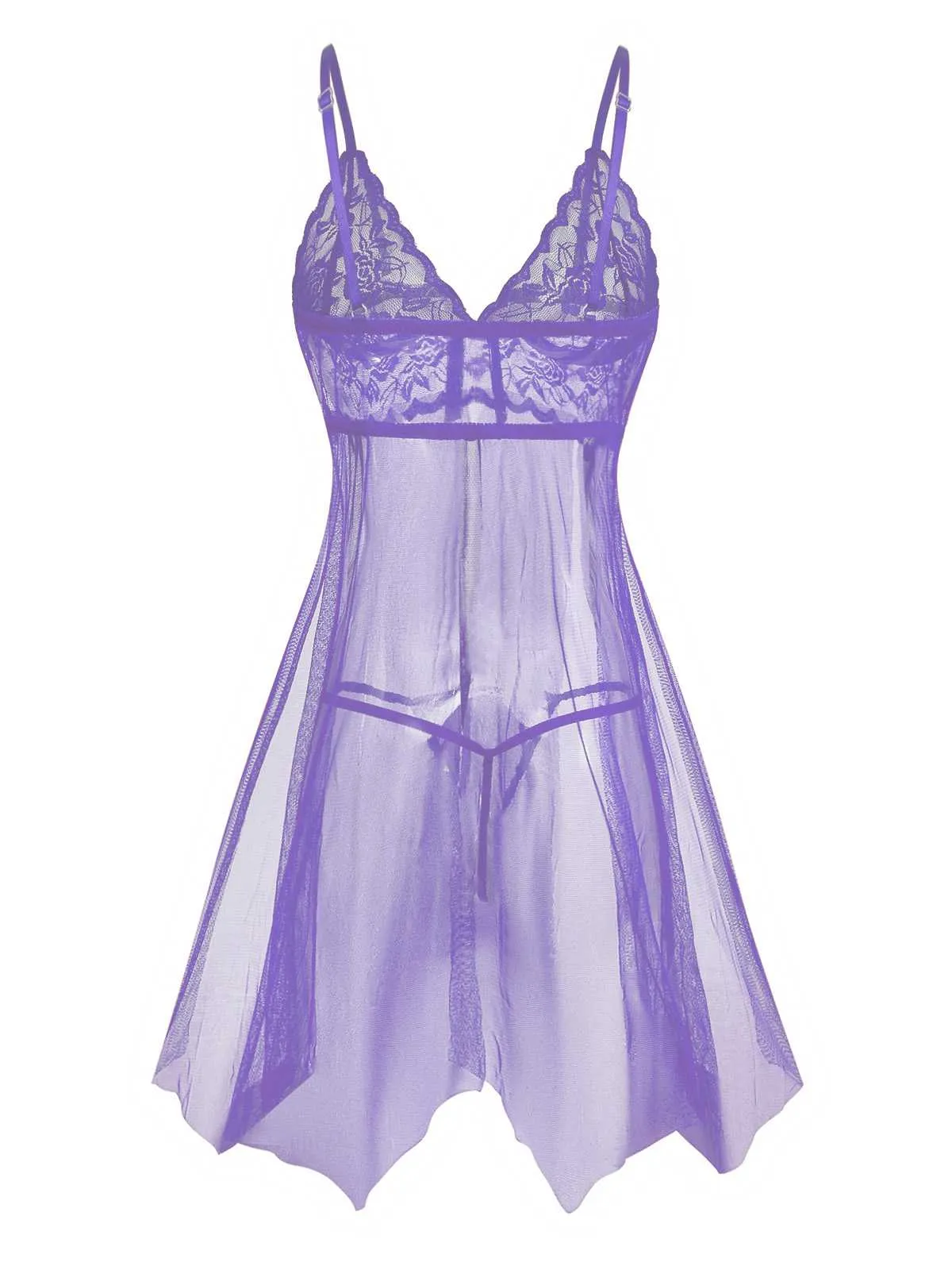 1950s Slip Lace Bow Sheer Nightdress sold by Retro Stage product image thumbnail 2