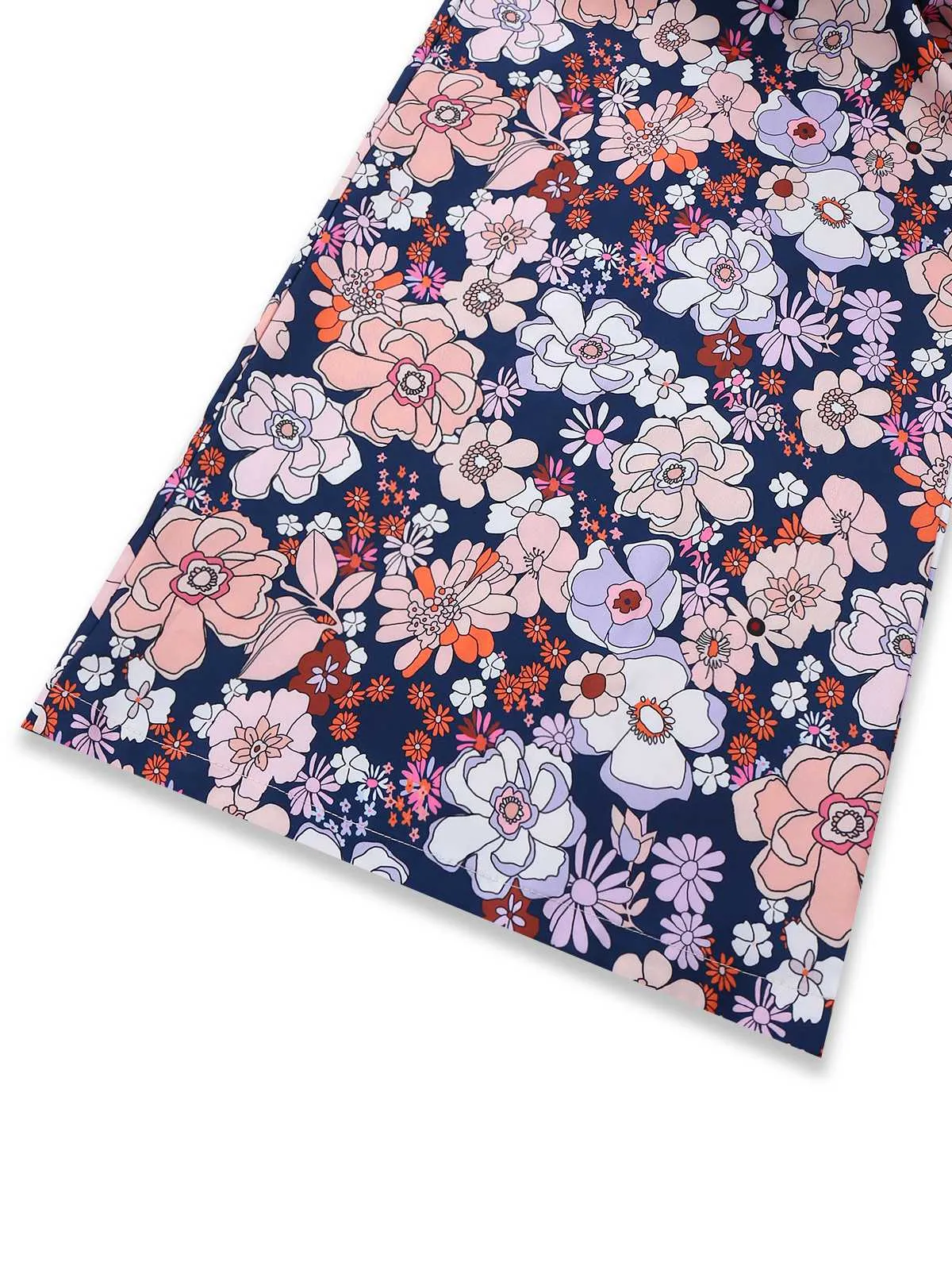 1970s Boho Floral Smocked Jumpsuit sold by Retro Stage product image thumbnail 4