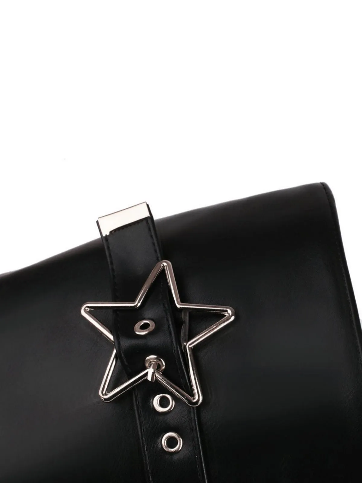 Black Star Button Gothic Platform High Heels Boots sold by Retro Stage product image thumbnail 4