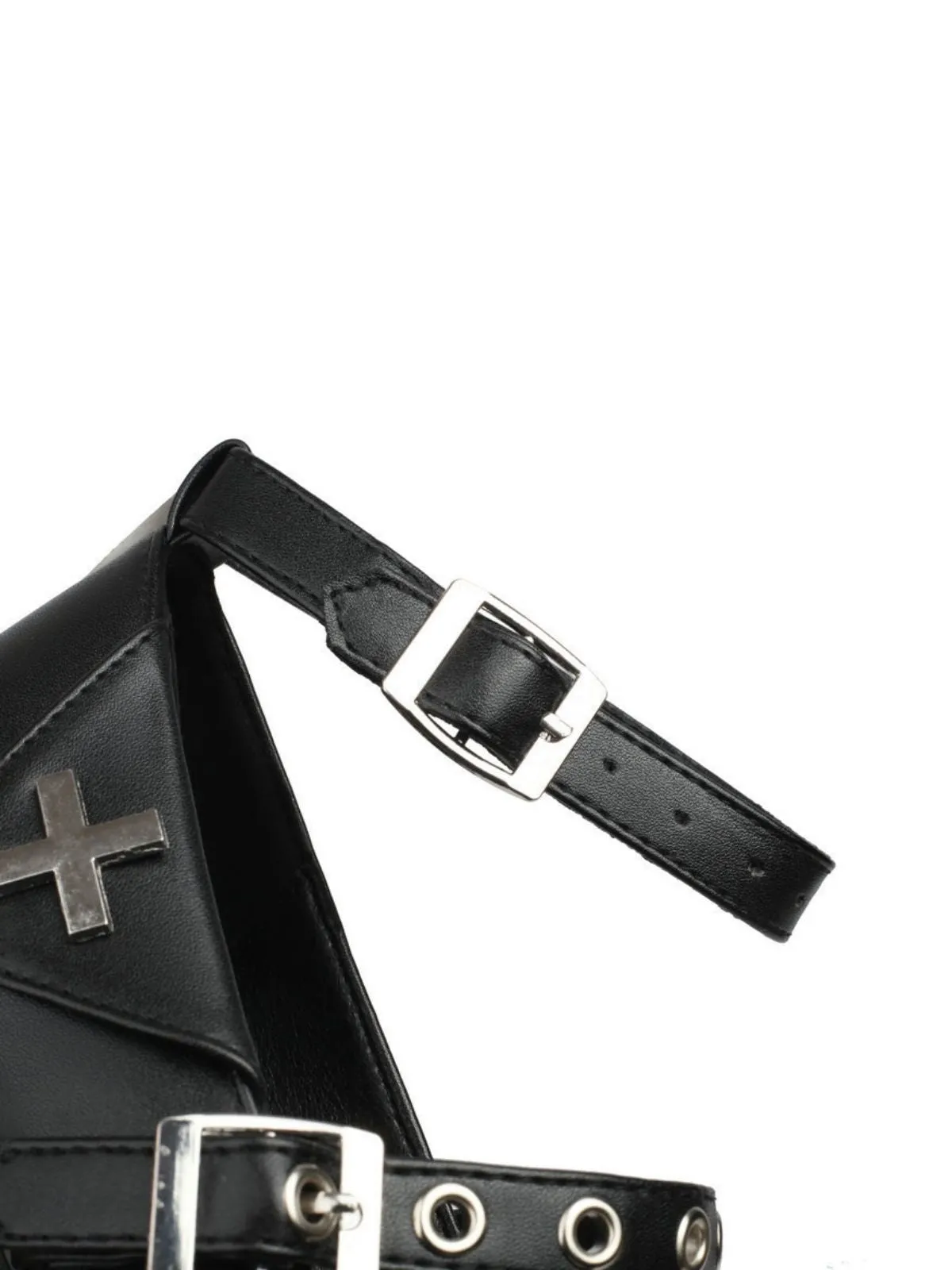Punk Cross Buckle Ankle Strap Chunky High Heels sold by Retro Stage product image thumbnail 4