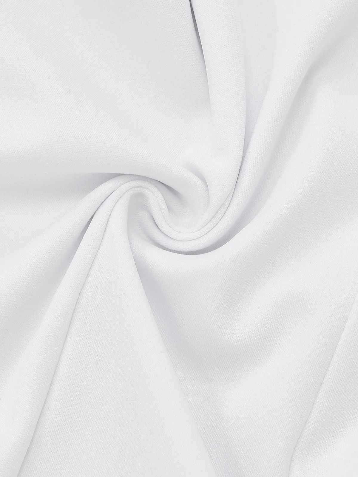 1970s Boho Strapless Solid Pleated Ruffle Jumpsuit sold by Retro Stage product image thumbnail 5