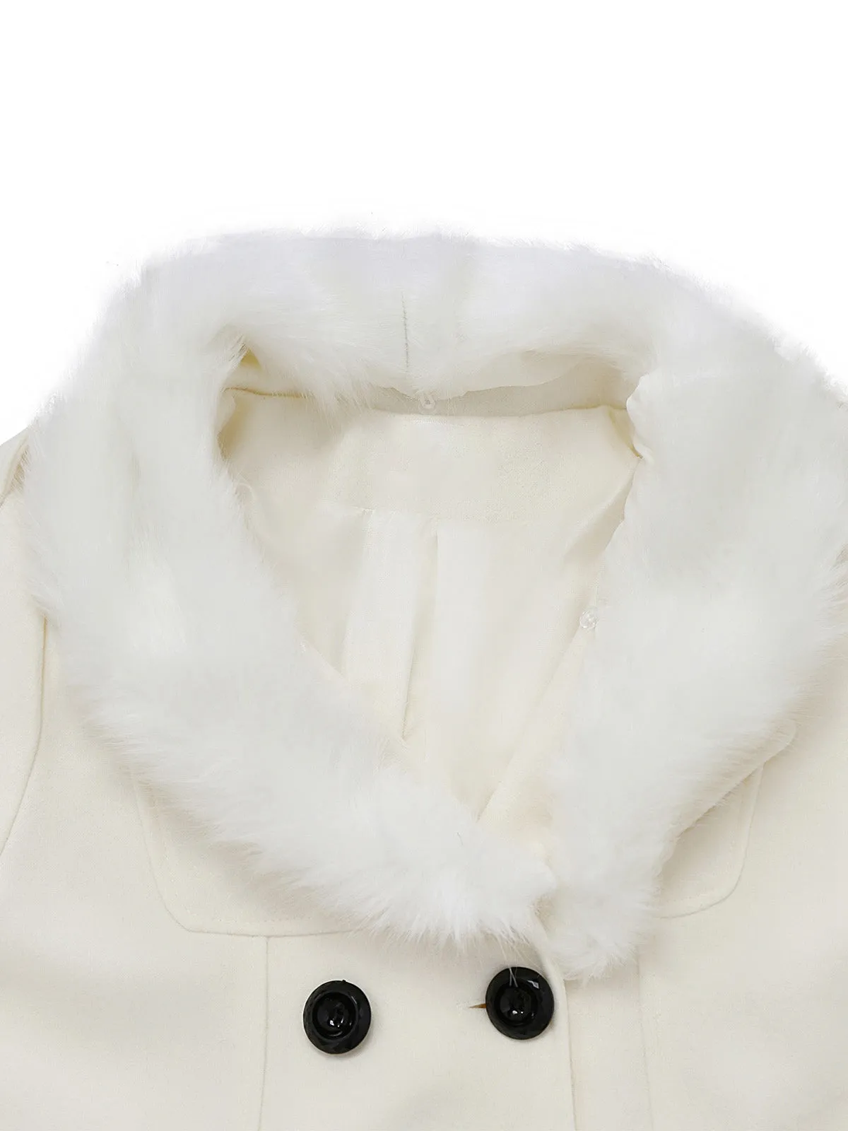 1940s Removable Faux-Fur Collar Buttons Coat sold by Retro Stage product image thumbnail 3