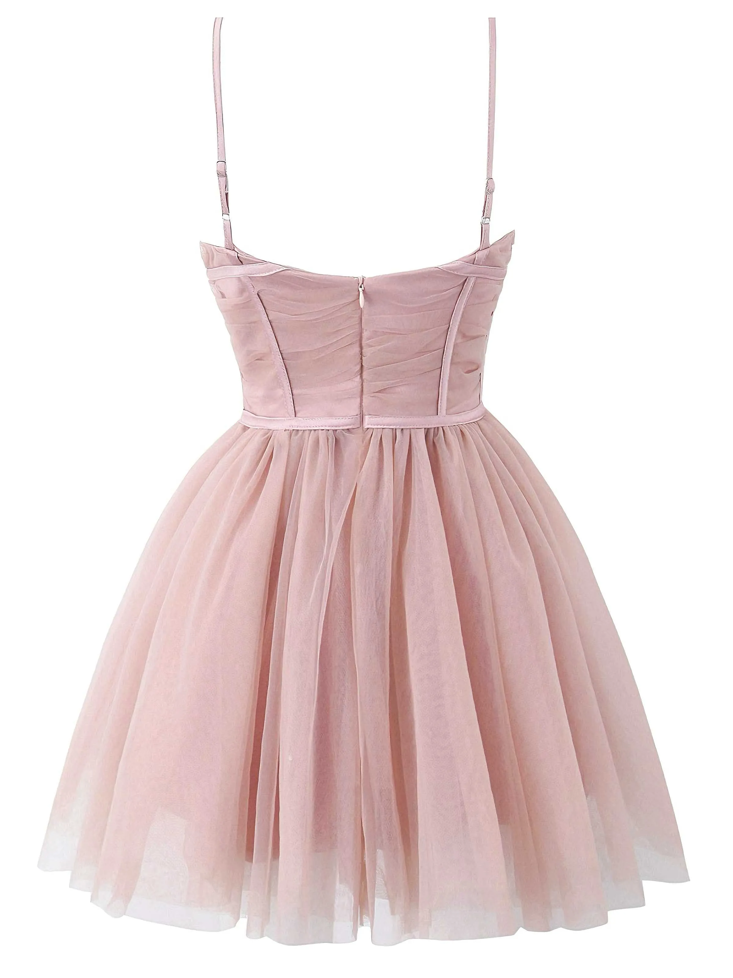 1970s Spaghetti Strap Bow Tulle Dress sold by Retro Stage product image thumbnail 2