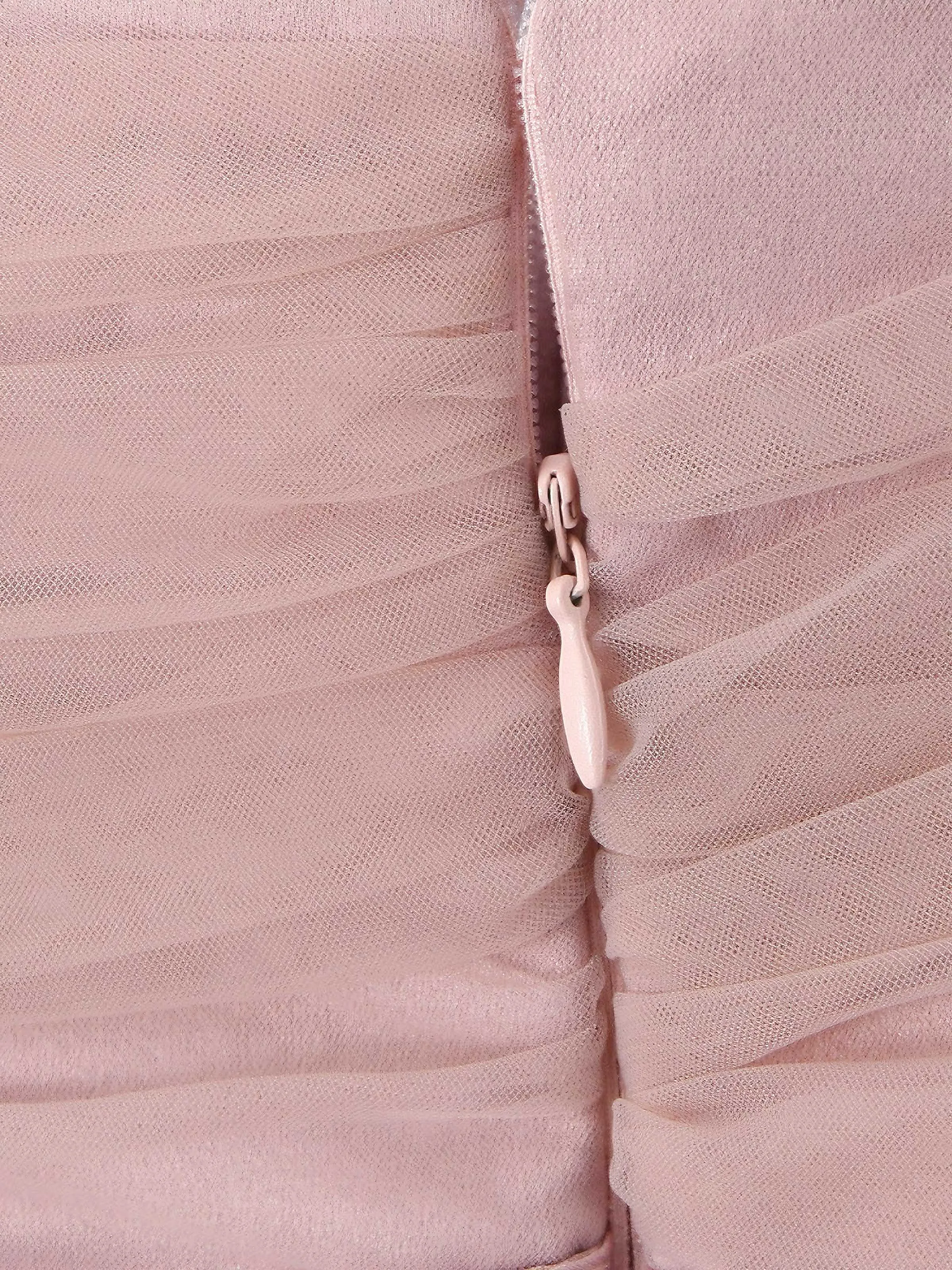 1970s Spaghetti Strap Bow Tulle Dress sold by Retro Stage product image thumbnail 4