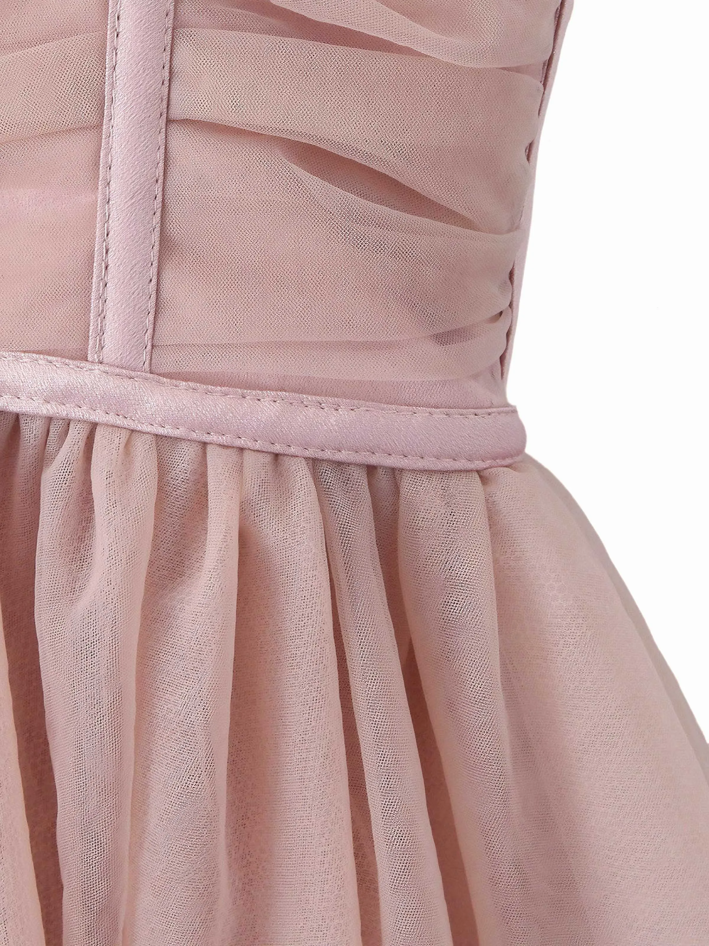 1970s Spaghetti Strap Bow Tulle Dress sold by Retro Stage product image thumbnail 3