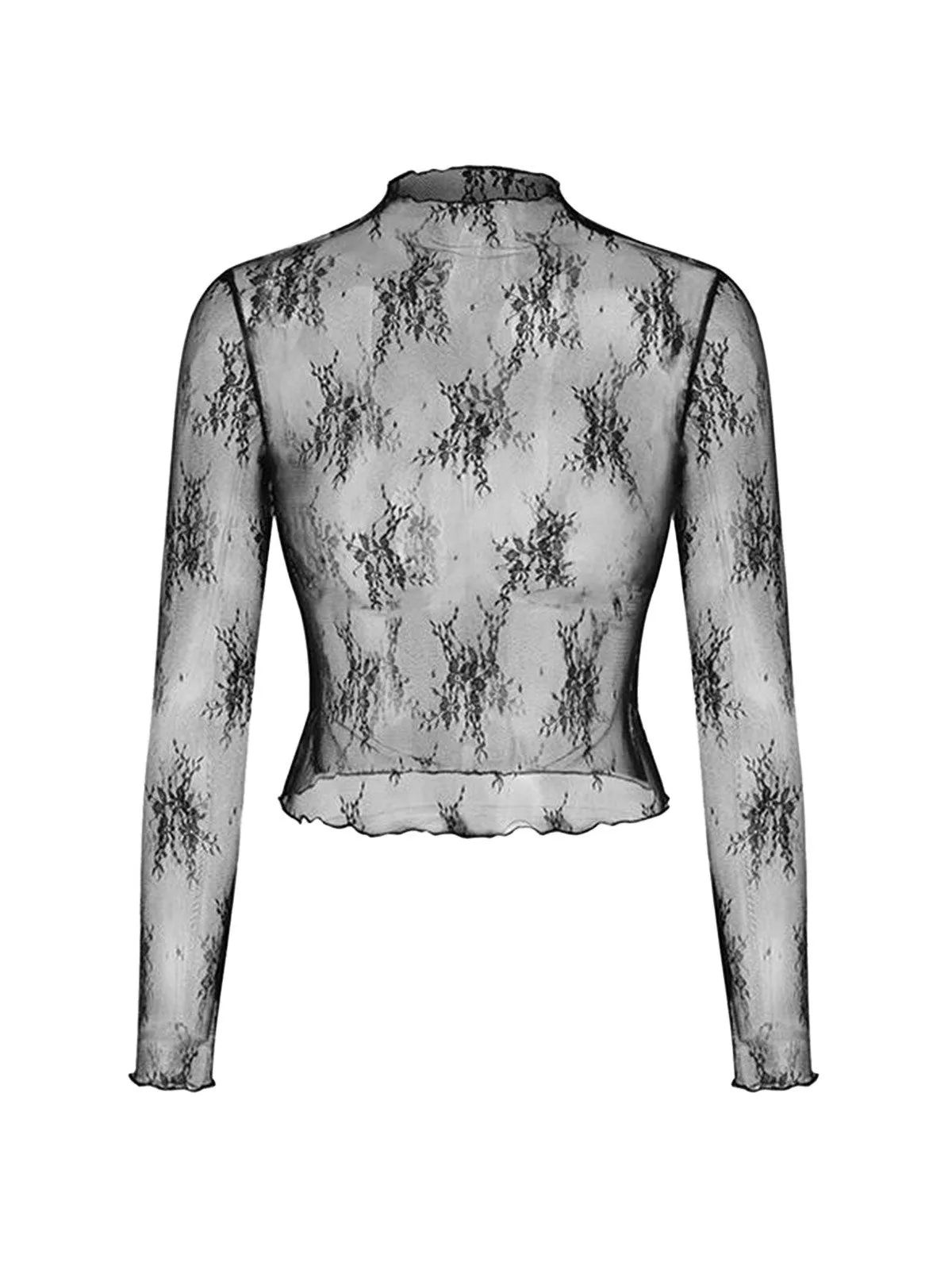 2PCS Black 1950s Mesh Top & Velvet Jumpsuit sold by Retro Stage product image thumbnail 4