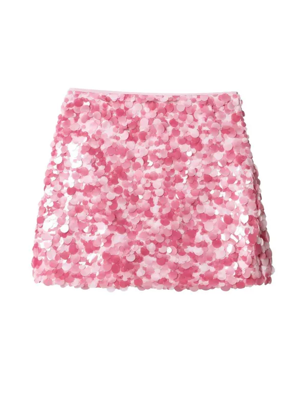 1980s Dot Sequined Mini Skirt sold by Retro Stage