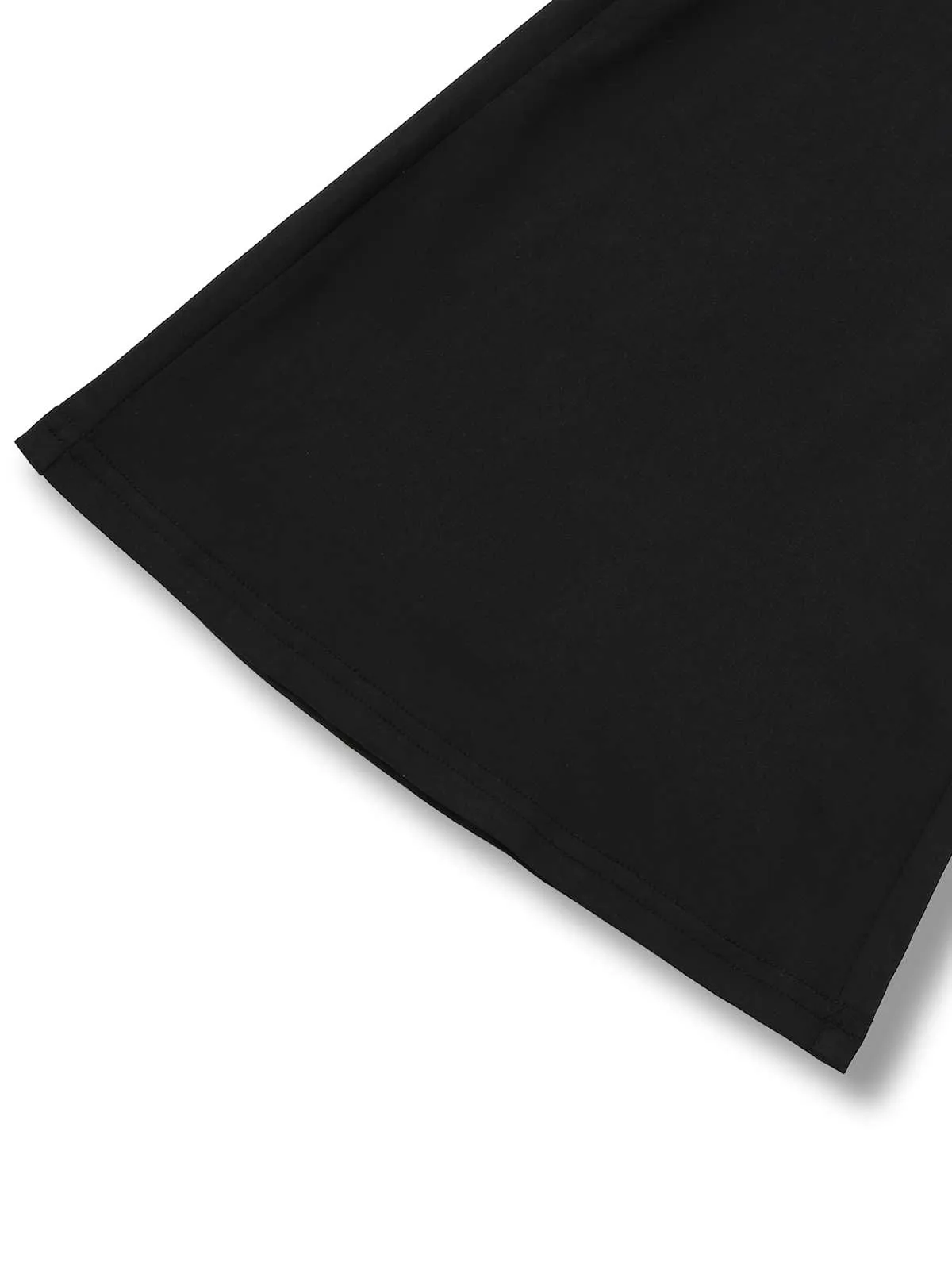 Black 1970s Strapless Lace Panel Flared Jumpsuit sold by Retro Stage product image thumbnail 4