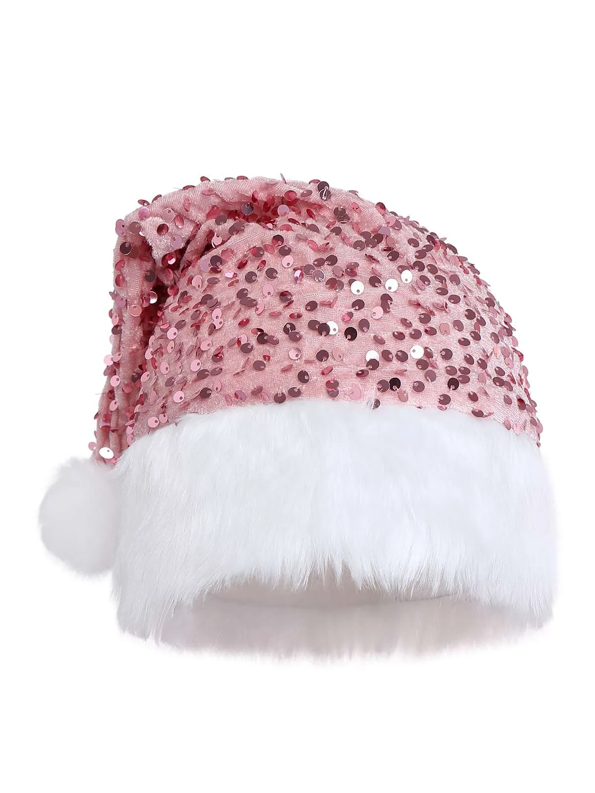 Pink 1960s Christmas Fur Sequin Strapless Dress sold by Retro Stage product image thumbnail 4