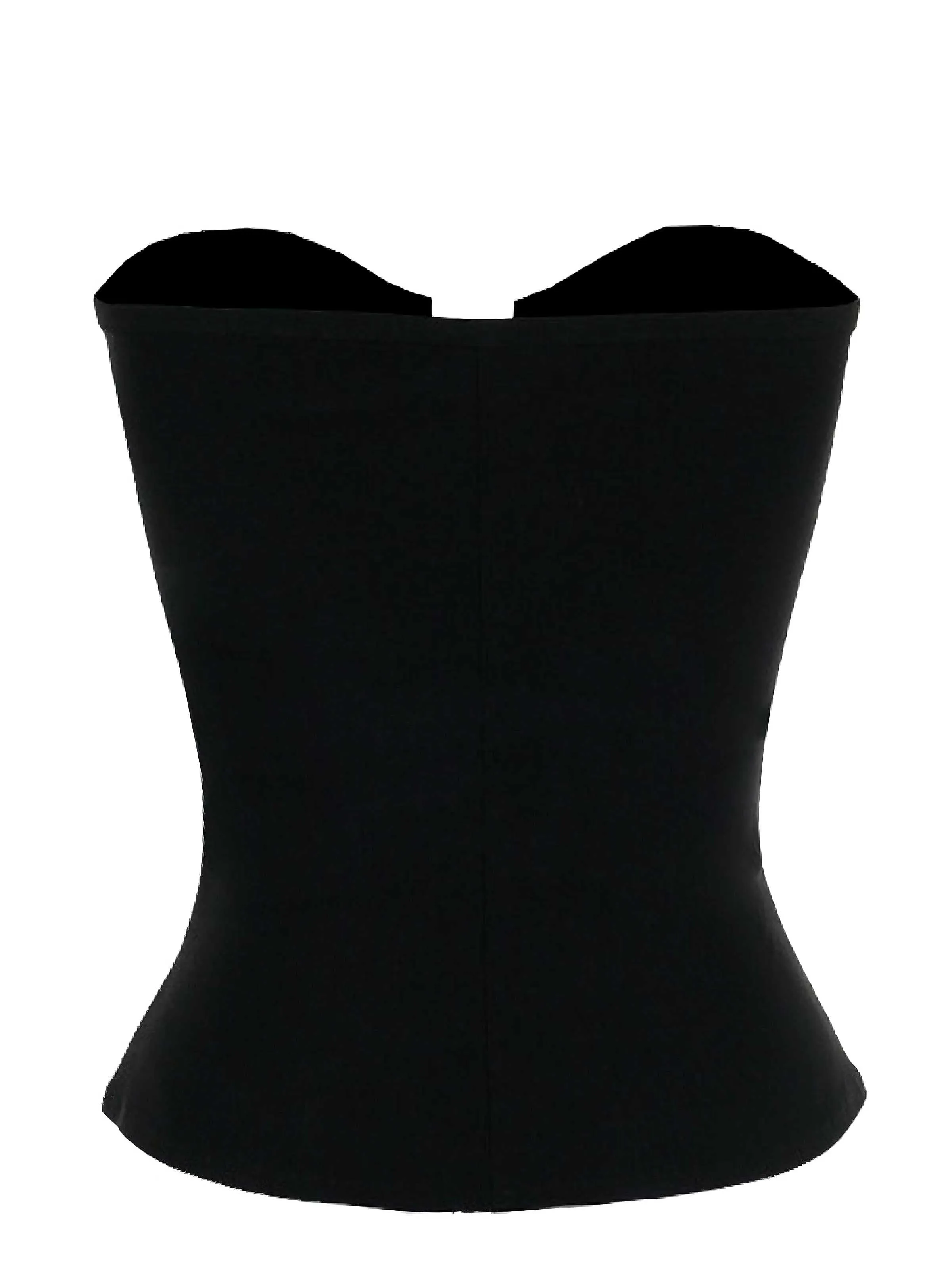 Black 1980s Punk Studded Corset Top sold by Retro Stage product image thumbnail 2