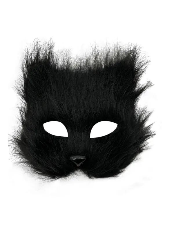 Halloween Party Furry Fox Mask sold by Retro Stage