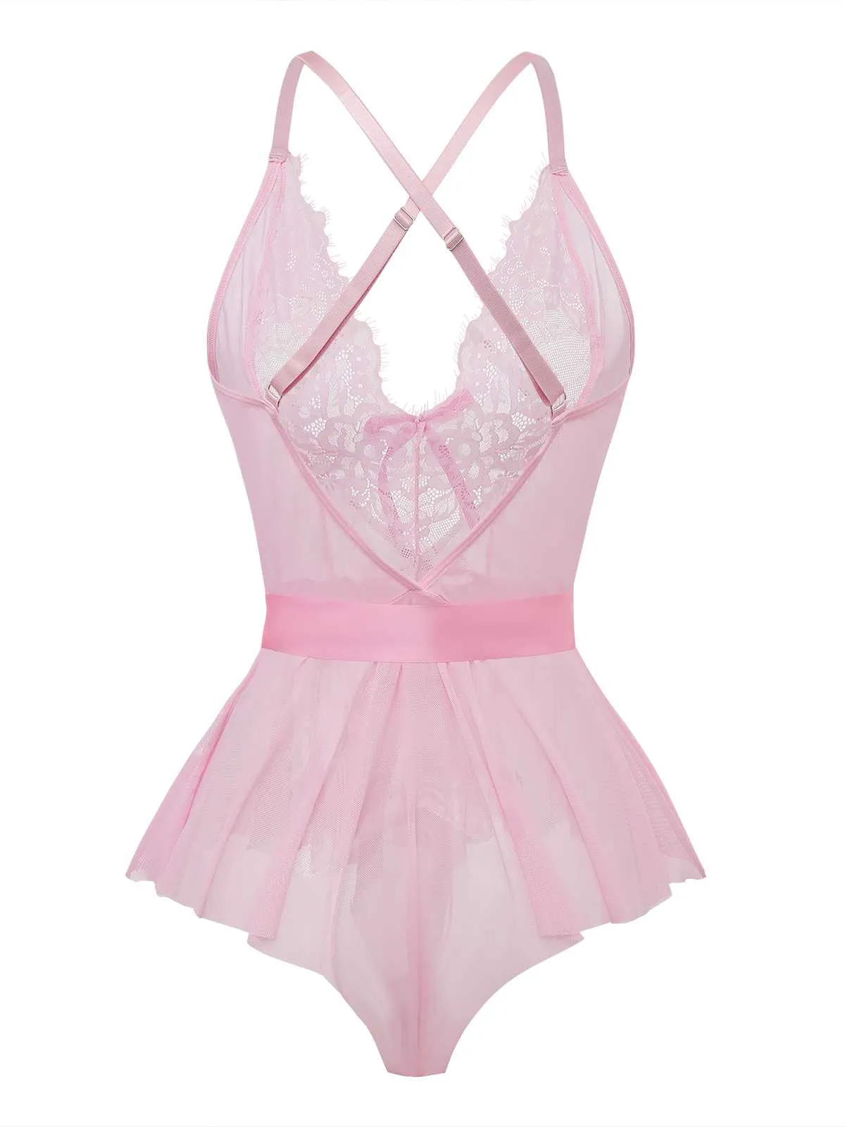 1970s Slip Floral Lace Bow Nightgown sold by Retro Stage product image thumbnail 2